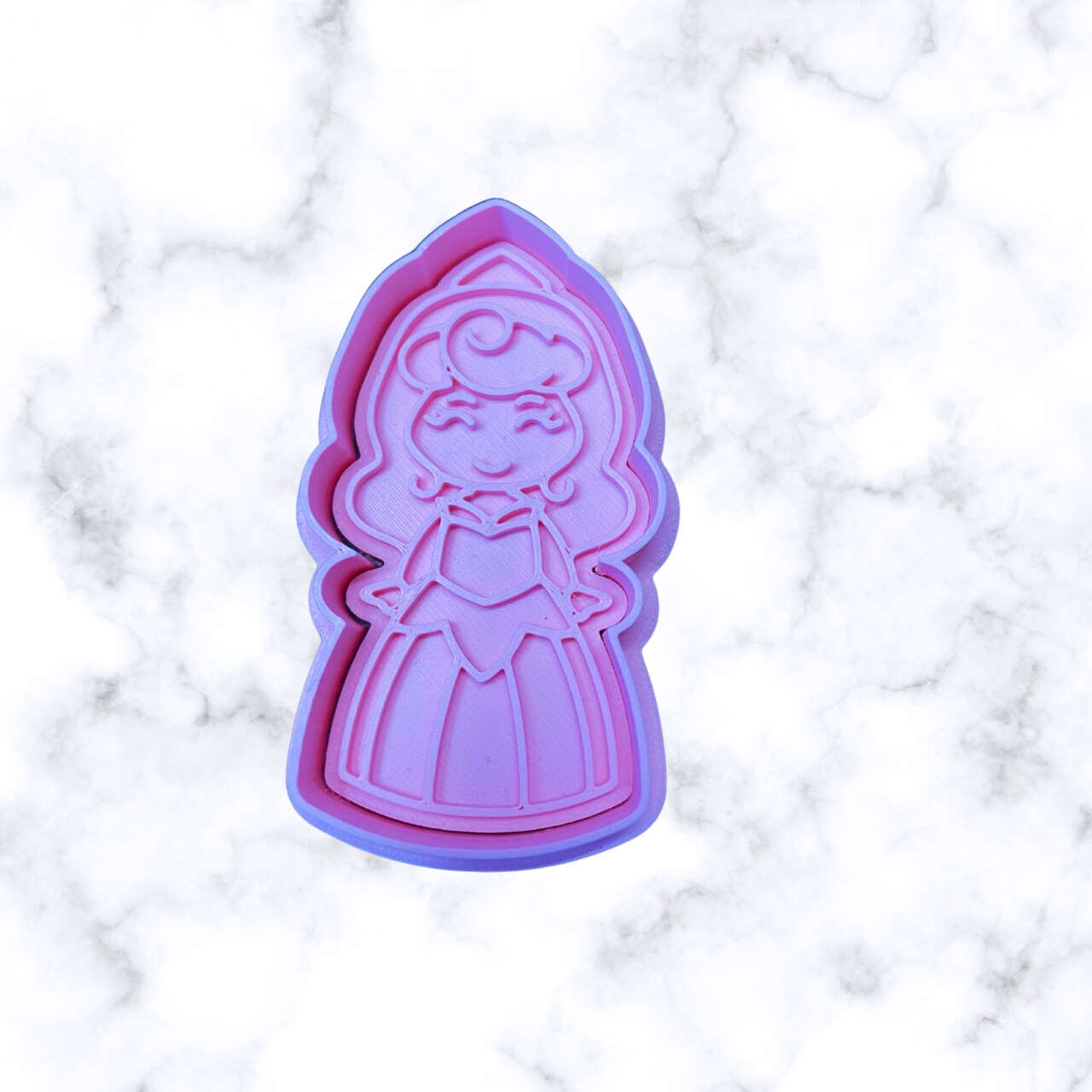 fairy Tale Princess and Princess friends and Carriage Cookie cutter and stamps fondant cutter
